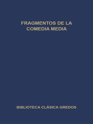 cover image of Fragmentos de la comedia media